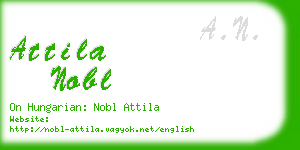 attila nobl business card